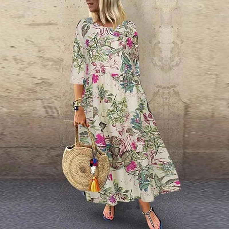 Beach Boho Casual Plus Size Dress
