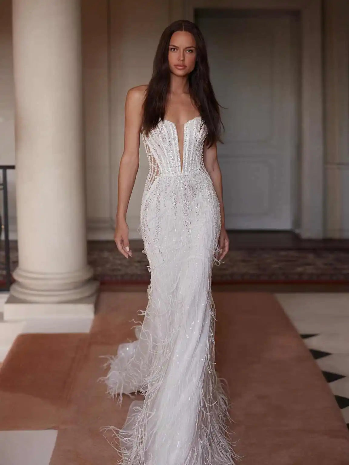 Gorgeous Mermaid Gown Wedding Dress Evening Dress