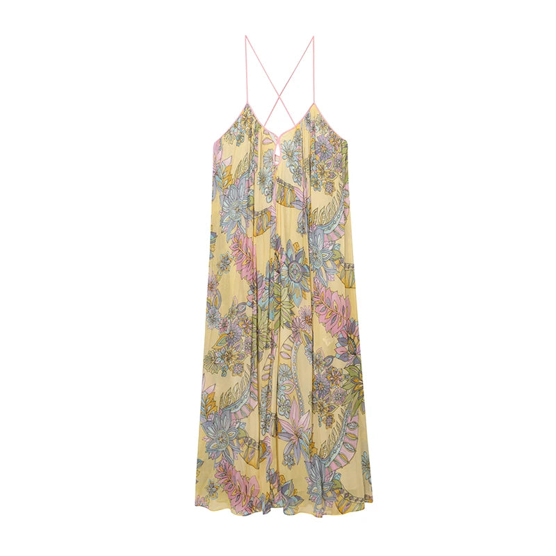 Summer Travel Long Dress Chic Youth Party Dress