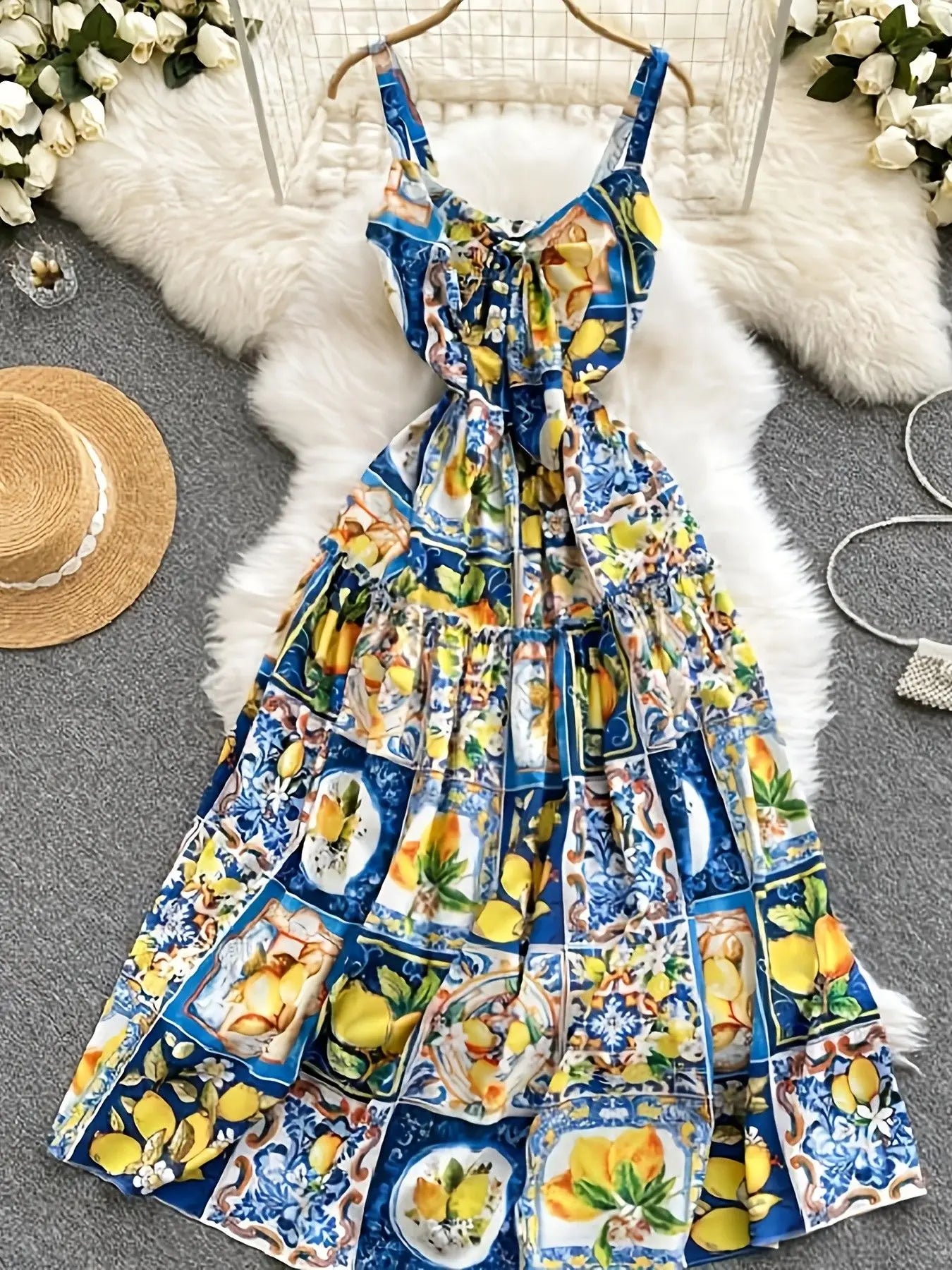 Lemon Print Bohemian