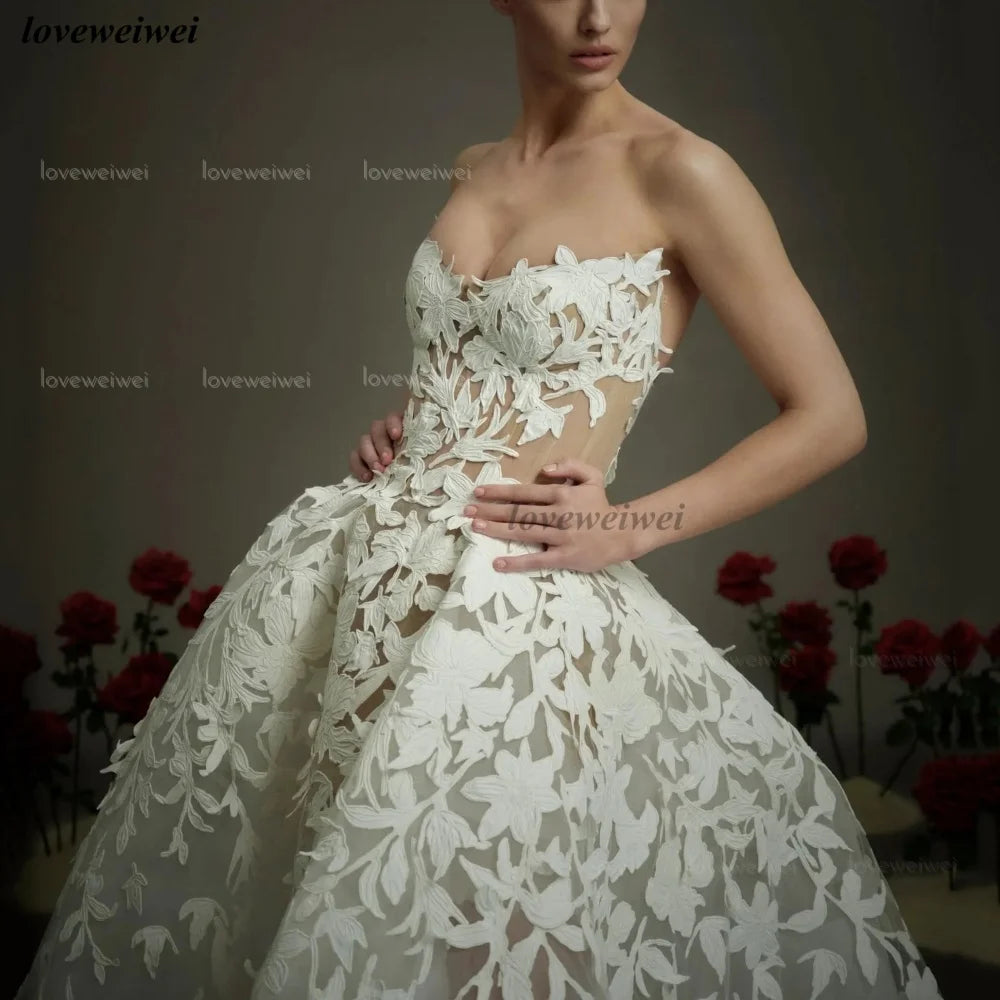 Wedding Dress Customized Modern Style  Luxury