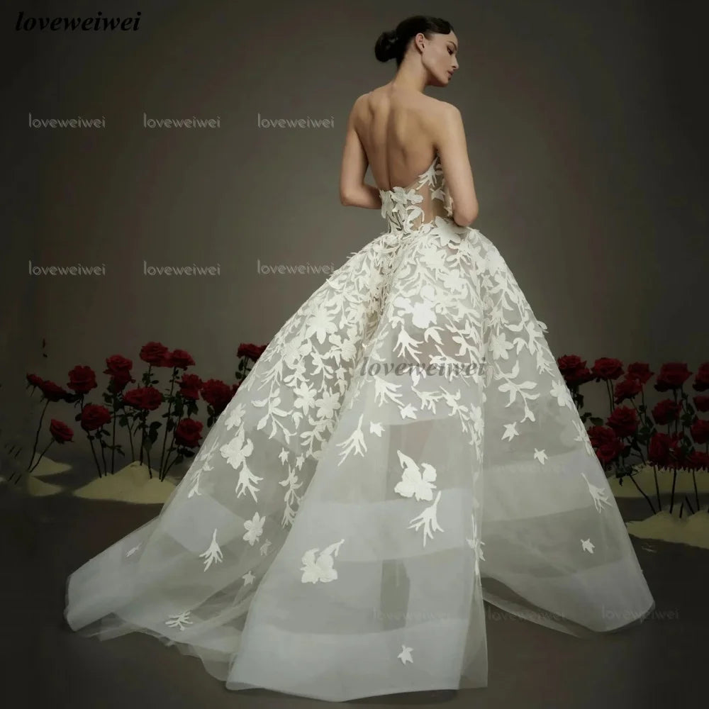 Wedding Dress Customized Modern Style  Luxury