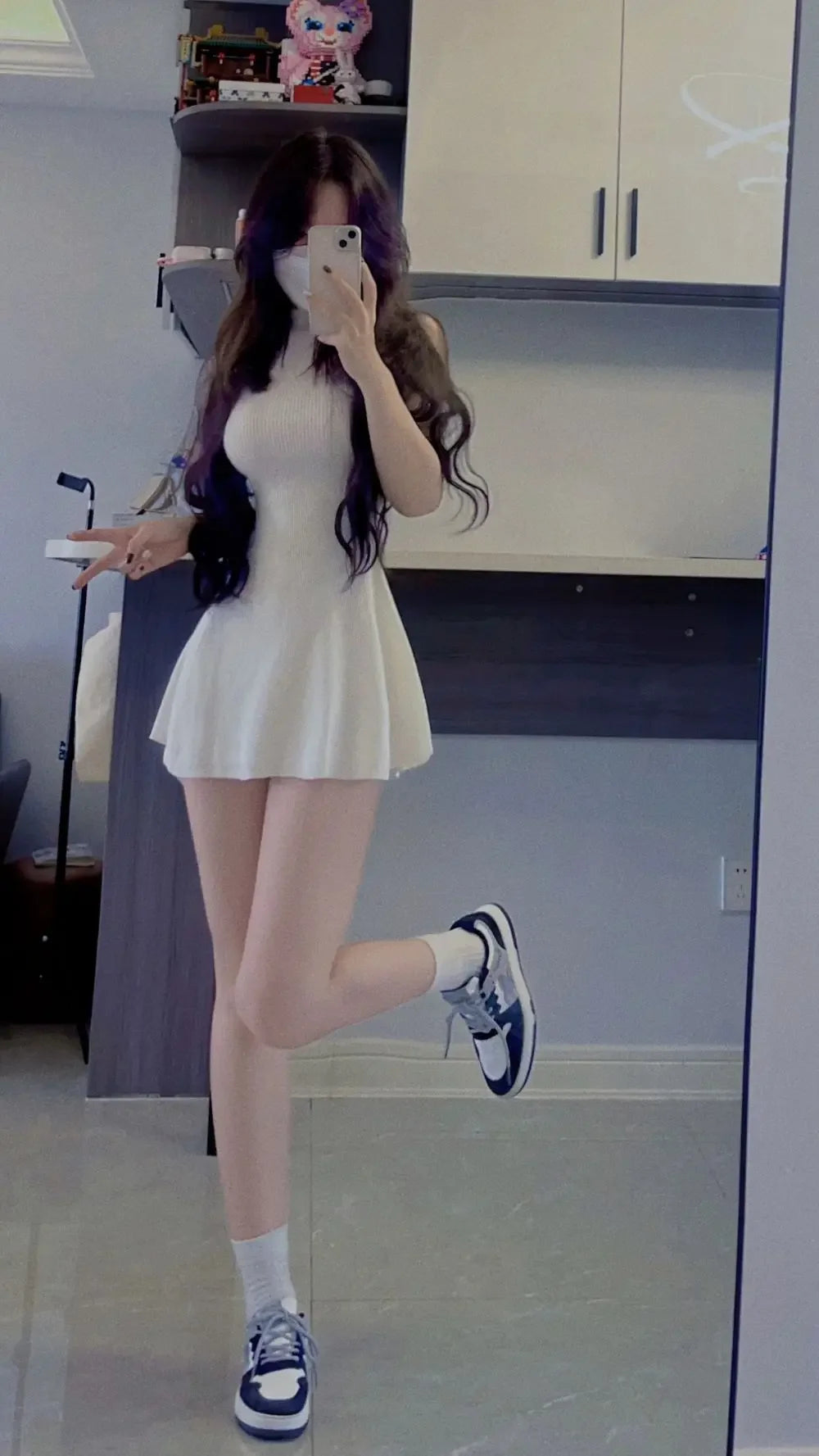 Vestido Pullover Bodycon Mini Dress