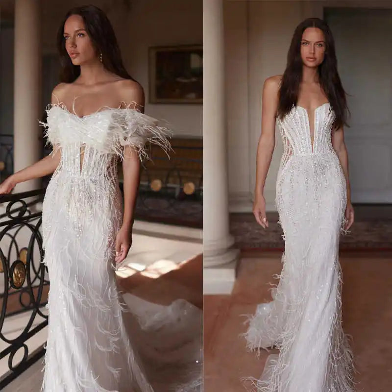 Gorgeous Mermaid Gown Wedding Dress Evening Dress