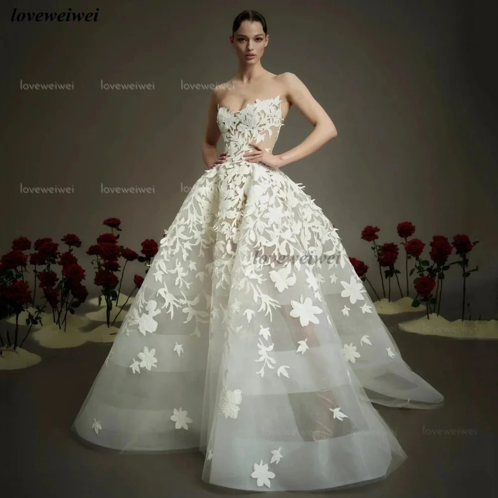Wedding Dress Customized Modern Style  Luxury